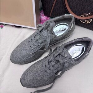 Michael Kors Gray and Silver Sneakers